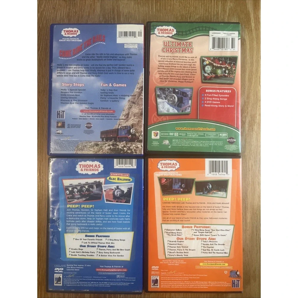 Thomas‎ The Train Engine Kids Family (DVD's) Movie Thomas And Friends Lot of 4
